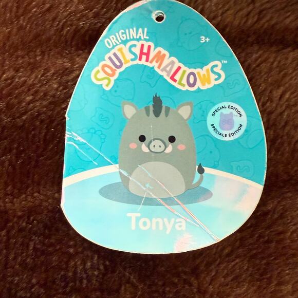 Squishmallows Tonya the Pig, MD Green Stuffed Animal Plush Toy w/ Tag - Picture 4 of 5